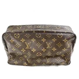 Louis Vuitton-Louis Vuitton Monogram Clutch Bag-Brown,Monogram