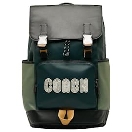 Coach-Coach Backpack C6656-Black,Green