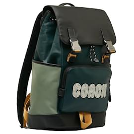 Coach-Coach Backpack C6656-Black,Green