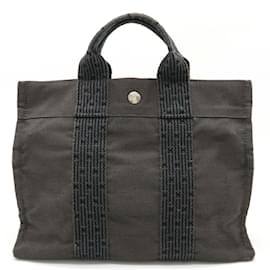 Hermès-Sac Tote PM de la ligne Yale d'Hermès-Marron,Noir