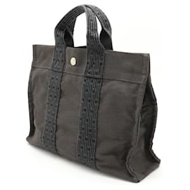 Hermès-Sac Tote PM de la ligne Yale d'Hermès-Marron,Noir