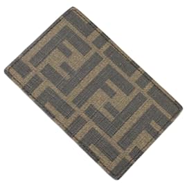 Fendi-Fendi Card Case with Zucca Pattern-Brown,Black