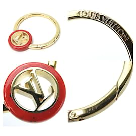 Louis Vuitton-Louis Vuitton Keyring M64535-Red,Golden