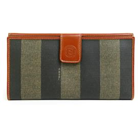 Fendi-Fendi Brown Bi-Fold Wallet-Brown