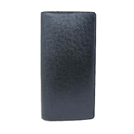 Louis Vuitton-Louis Vuitton Taiga Brazza Wallet-Navy blue