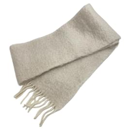 Loewe-Loewe Anagram Mohair Scarf in Ivory-Cream