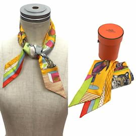 Hermès-Foulard Hermès Twilly dans Grand Théâtre Nouveau Soleil-Multicolore