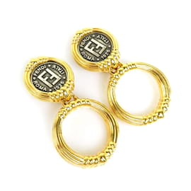 Fendi-Fendi Gold and Silver Clip Earrings-Silvery,Golden