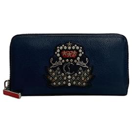 Christian Louboutin-Christian Louboutin Panettone Long Wallet-Black,Red