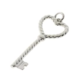 Tiffany & Co-Tiffany Twist Heart Key Pendant in Silver-Other