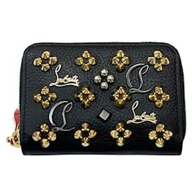 Christian Louboutin-Christian Louboutin Panettone Studded Coin Purse-Black,Red