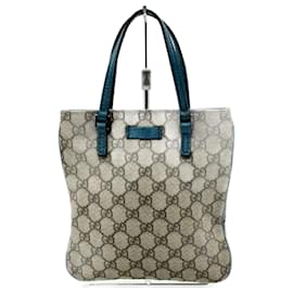 Gucci-Gucci GG Supreme Mini Tote Bag-Brown