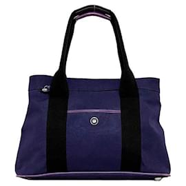 Loewe-Loewe Purple Anagram Tote Bag-Purple