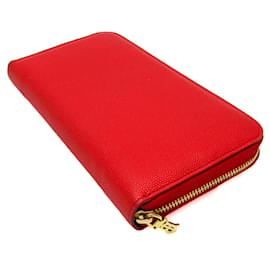 Burberry-Burberry Women's Leather Long Wallet-Red