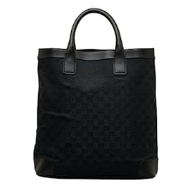 Gucci-Sac fourre-tout en toile GG Gucci-Noir