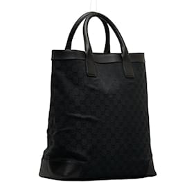 Gucci-Gucci GG Canvas Tote Bag-Black