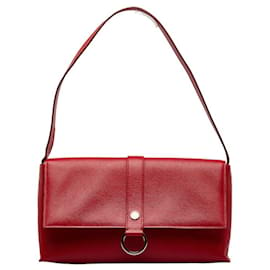 Burberry-Sac à épaule Nova Check de Burberry-Rouge