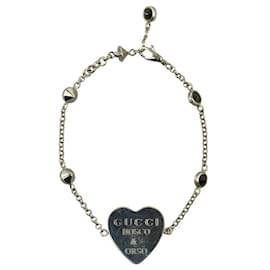 Gucci-Gucci Heart Year of the Dog Bosco & Orso Charm Bracelet-Silvery