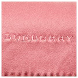 Burberry-Écharpe en cachemire rose Burberry-Rose