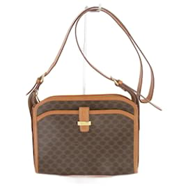 Céline-Sac à épaule en PVC Celine Brown-Marron