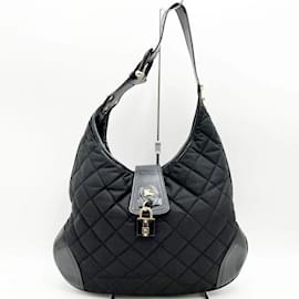 Burberry-Burberry Black Nylon Shoulder Bag-Black