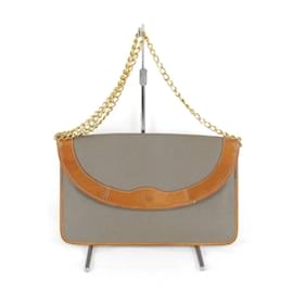 Christian Dior-Christian Dior Gray Shoulder Bag-Brown