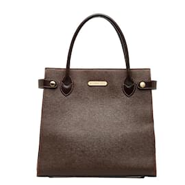 Burberry-Burberry Nova Check Shadow Horse Handbag-Brown