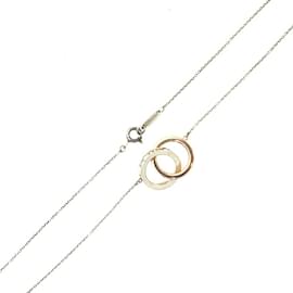 Tiffany & Co-Collier double en anneaux entrelacés Tiffany 1837-Argenté