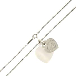 Tiffany & Co-Tiffany Return Toe Shell Silver Double Heart Tag Necklace-Other