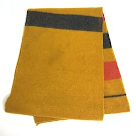 Hermès-Écharpe Muffler Hermes Rocaval-Jaune