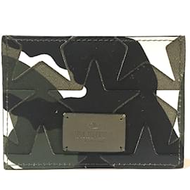 Valentino Garavani-Valentino Garavani Camouflage Business Card Case-Other