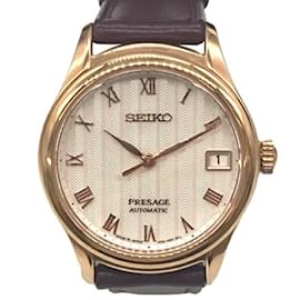 Seiko-Seiko Presage Automatic Wristwatch-Dark red