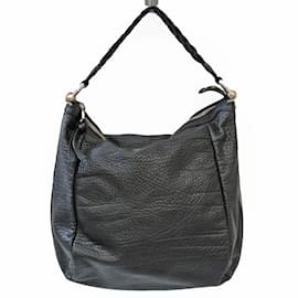 Gucci-Sac en cuir Gucci Bamboo à une épaule-Noir