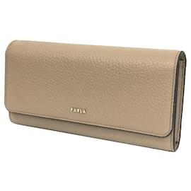 Furla-Furla Babylon Long Wallet-Beige