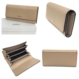 Furla-Furla Babylon Long Wallet-Beige