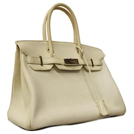 Hermès-Sac à main Hermes Birkin 30-Blanc