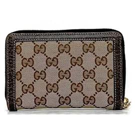 Gucci-Gucci Bamboo Bi-Fold Wallet-Beige