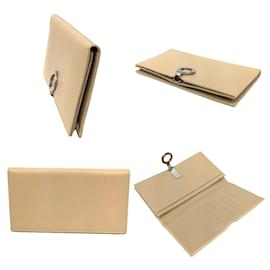 Bulgari-Bvlgari Beige Long Bill Wallet-Beige