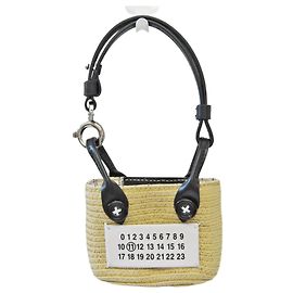Maison Martin Margiela Maison Margiela Micro Paper Tote Bag Charm Black White Beige