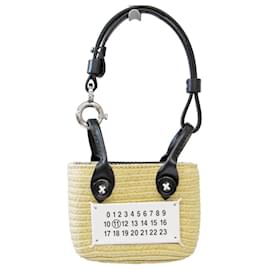 Maison Martin Margiela-Maison Margiela Micro Paper Tote Bag Charm-Black,White,Beige