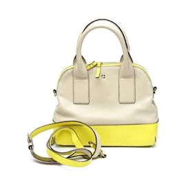 Kate Spade-Kate Spade 2WAY Beige x Yellow Handbag-Beige,Yellow