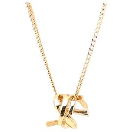 Collier Pendentif Monogram Twist Yves Saint Laurent Doré