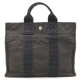 Hermès-Sac Tote PM de la ligne Yale d'Hermès-Marron,Noir