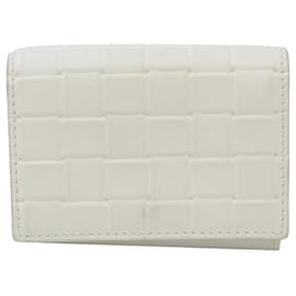 Bottega Veneta-Bottega Veneta Intrecciato Leather Wallet-White