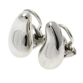 Tiffany & Co-Tiffany Silver Teardrop Clip Earrings-Other