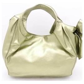 Valentino Garavani-Valentino Garavani Metallic Green Handbag-Other