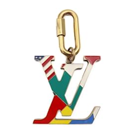 Louis Vuitton-Louis Vuitton Bijou Sack LV Flag Key Holder-Multiple colors,Golden