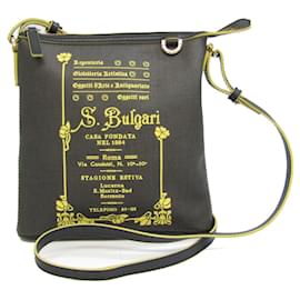 Bulgari-Sac à épaule Bvlgari Collezione 32524-Noir,Jaune