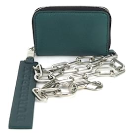Burberry-Burberry Green Leather Coin Purse-Green