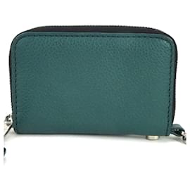 Burberry-Burberry Green Leather Coin Purse-Green